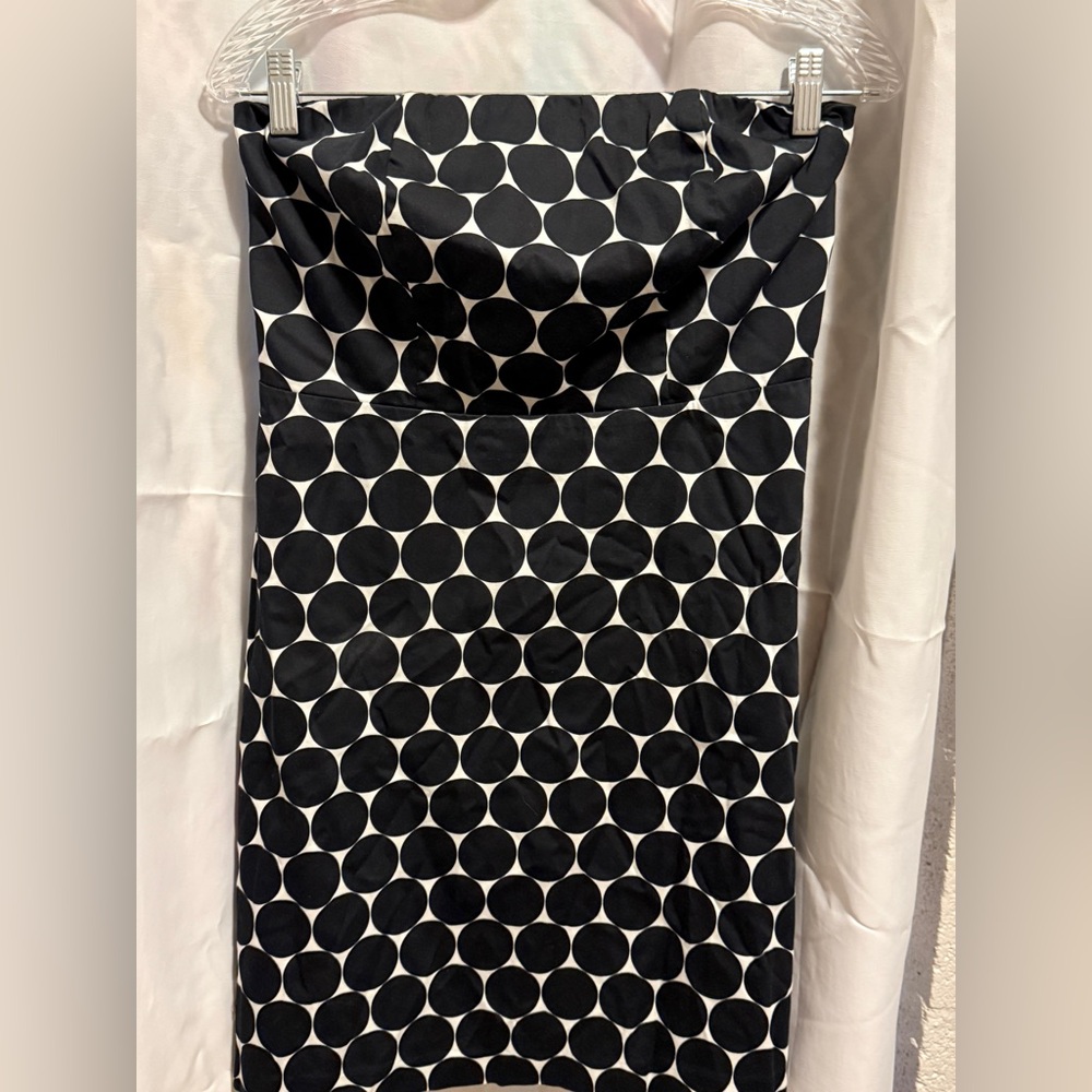 The Limited Black and White Circle Pencil Skirt